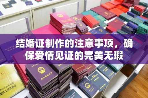颍东结婚证制作的注意事项，确保爱情见证的完美无瑕