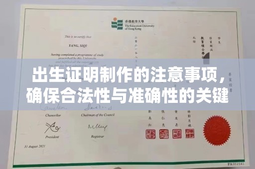 定边出生证明制作的注意事项，确保合法性与准确性的关键步骤